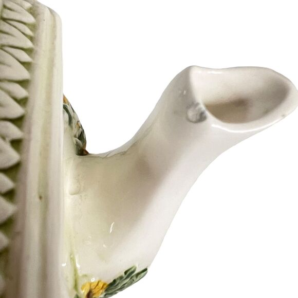 Vintage Lefton Teapot 6755 Fruit Floral Garland Garden Orchard Cottage - Picture 9 of 12